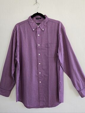 Pendleton Bridgeport Men's Button-Down Plaid Shirt in Purple - Classic Casual